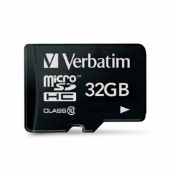 Verbatim Karta microSDHC 32GB V10czarny/black 44013