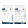 JELLICO wired earphones EP2A JACK 3.5MM with microphone 1.2M White