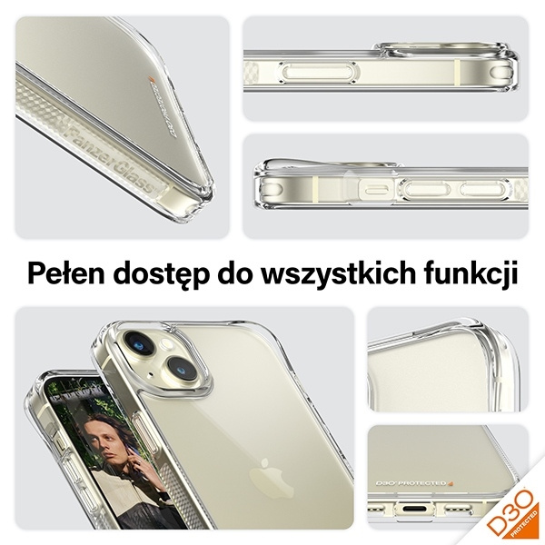 PanzerGlass HardCase iPhone 15 Plus / 14 Plus 6.7" D3O 3xMilitary grade transparent 1174