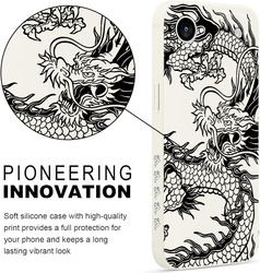 Pnakqil Iphone 17 Air Case Chinese Dragons White
