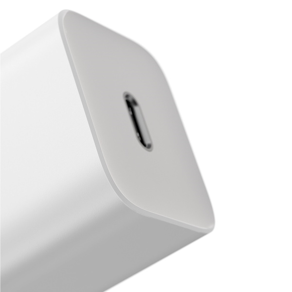 Szybka ładowarka sieciowa Baseus Si USB-C 25W 3A z kablem USB-C / USB-C 1m - biały