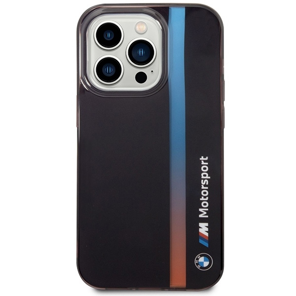 Case BMW BMHCP14X22HVGV iPhone 14 Pro Max 6.7" black/black IML Tricolor Stripe