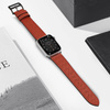 Strap Leather skórzany pasek Apple Watch Ultra, SE, 8, 7, 6, 5, 4, 3, 2, 1 (49, 45, 44, 42 mm) opaska bransoleta czerwony