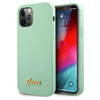 Guess GUHCP12MLSLMGGN iPhone12/12 Pro 6,1" zielony/green hardcase Metal Logo Script