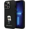 KARL LAGERFELD KLHCP13XSMHKNPK IPHONE 13 PRO MAX 6,7" CZARNY/BLACK SILICONE IKONIK METAL PIN