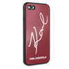 Karl Lagerfeld KLHCI8DLKSRE iPhone 7/8SE 2020 / SE 2022 czerwony/red hard case Signature Glitter