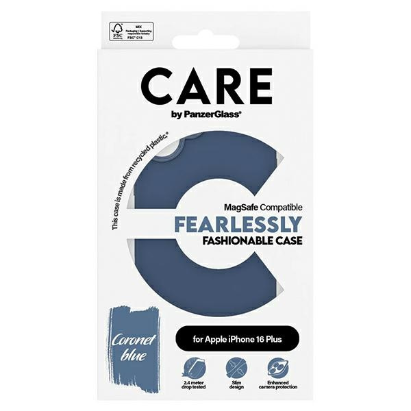 CARE by PanzerGlass Fashion Case iPhone 16 Plus 6.7" niebieski/blue MagSafe 1383
