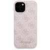 Zestaw Guess GUBPM5P15S4GEMGP iPhone15 6.1" hardcase + Powerbank 5000mAh MagSafe różowy/pink 4G Metal Logo