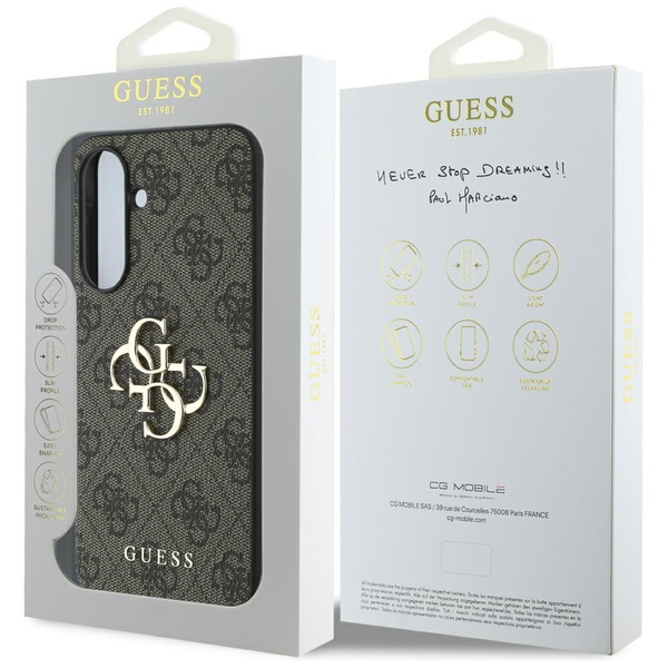 Etui Guess Big 4G Logo Classic Logo do   Samsung Galaxy A36 brązowy