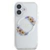 Guess GUHMP16MHFWFCT iPhone 16 Plus6.7" przeźroczysty/transparent hardcase IML Flowers Wreath MagSafe
