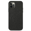 Guess GUHCP12LRSAVSBK iPhone 12 ProMax 6,7" czarny/black hardcase Saffiano Vintage Script