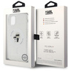 Karl Lagerfeld KLHMN61HGKCNOT case for iPhone 11 / Xr - transparent hardcase Karl&amp;Choupette Glitter MagSafe