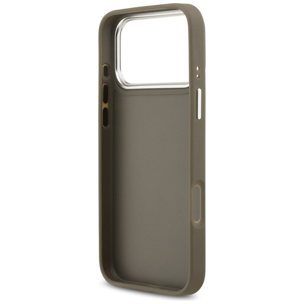 Etui Guess Grained Big 4G Classic Logo   do iPhone 17 Pro Max brązowy