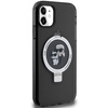 Etui Karl Lagerfeld Ring Stand Karl&Choupettte MagSafe na iPhone 11 / Xr - czarne