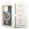 Guess GUHMP14XHLEOPWB iPhone 14 Pro Max6.7" niebieski/blue hardcase Leopard MagSafe