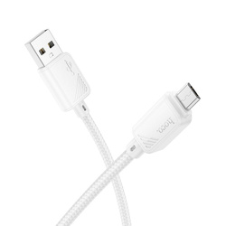 Kabel USB A do Micro USB Hoco 2,4A 1 m X113 biały
