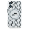 Karl Lagerfeld KLHMP16SHMCKMHT iPhone 16 6.1" przezroczysty/transparent IML Monogram Karl&Choupette Head MagSafe