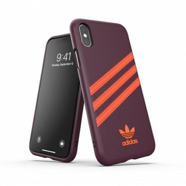Adidas OR Moulded PU iPhone X/XSbordowo-pomarańczowy/maroon-orange 40561