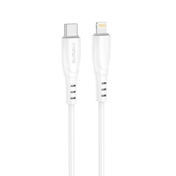 FONENG cable X75 USB-C - Lightning PD 27W 1M White