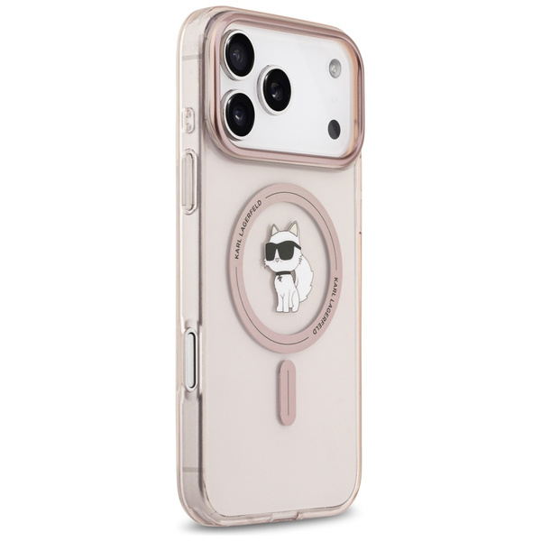 Etui Karl Lagerfeld IML Choupette        MagSafe do iPhone 17 Pro Max różowy