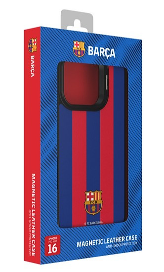 Etui FC Barcelona do iPhone 16 Pro Max Magnetic Case MagSafe OCFCBMCIP16PMBG BG