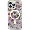 Guess GUHMP14LHCFWST iPhone 14 Pro 6.1"transparent hardcase Flower MagSafe