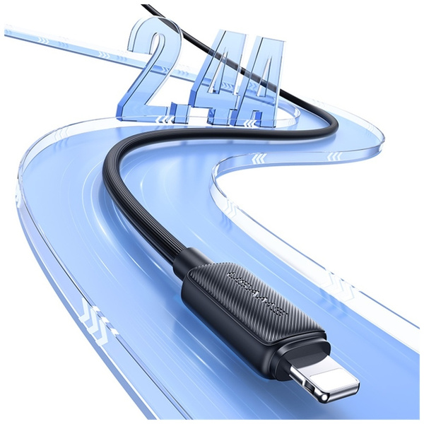 Kabel USAMS KY Series US-SJ689 2.4A      USB-A do Lightning 1m czarny