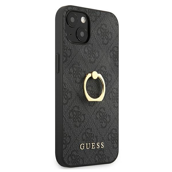 Guess GUHCP13S4GMRGR iPhone 13 mini 5,4"szary/grey hardcase 4G with ring stand