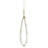 Guess zawieszka GUSTPEARW Phone Strapbiały/white Heishi Beads
