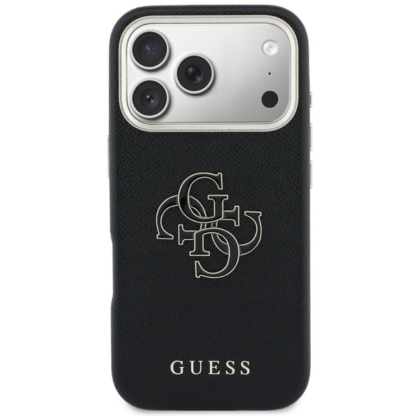 Etui Guess FW Resin Logo do iPhone 17    Pro czarny