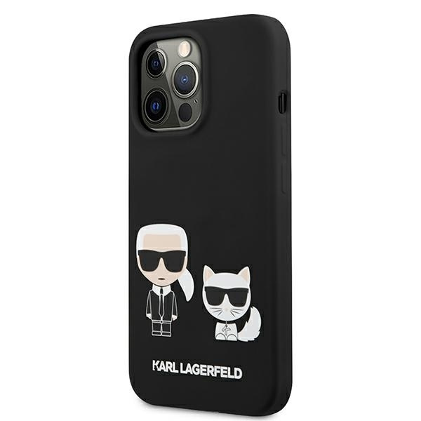 KARL LAGERFELD KLHCP13XSSKCK IPHONE 13 PRO MAX 6,7" HARDCASE CZARNY/BLACK SILICONE KARL & CHOUPETTE
