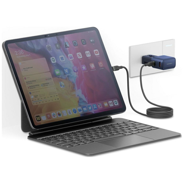 Ładowarka sieciowa Energea TravelGo Adapter 35 USB-A/USB-C 35W niebieski