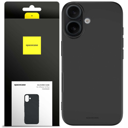 Spacecase Etui Silicone Case iPhone 16 Plus black