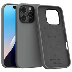 Spacecase Etui Pure Mag iPhone 16 Pro gray