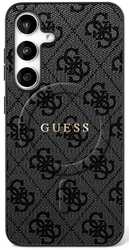 Etui Guess 4G Ring Classic Logo MagSafe do Samsung Galaxy S25 FE czarny