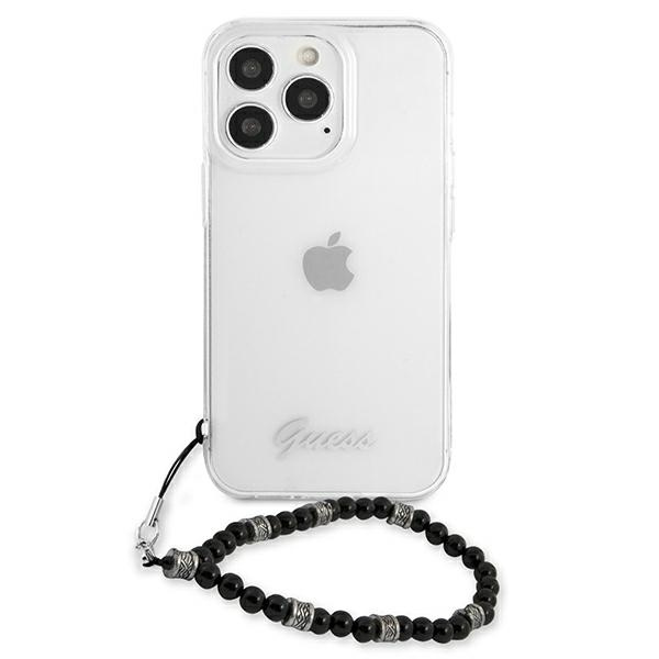 Guess GUHCP13XKPSBK iPhone 13 Pro Max6,7" Transparent hardcase Black Pearl