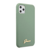 Guess GUHCN65LSLMGKA iPhone 11 Pro Max khaki hard case Silicone Vintage Gold Logo