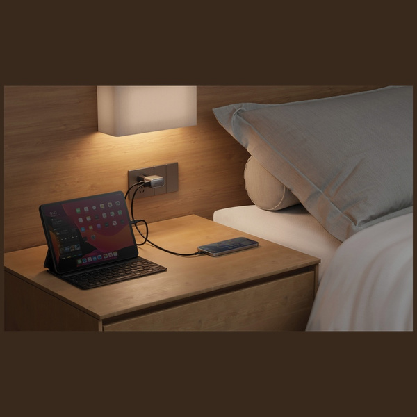 Ładowarka sieciowa Energea TravelGo      Adapter 35 USB-A/USB-C 35W grafitowo-czarny