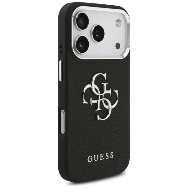 Etui Guess Grained Big 4G Classic Logo   do iPhone 17 Pro czarny