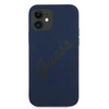 Guess GUHCP12SLSVSBL iPhone 12 mini5,4" niebieski/blue hardcase Script Vintage