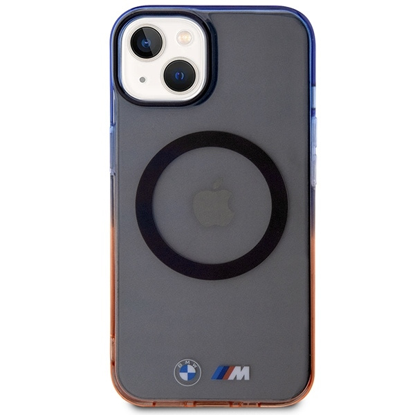 Etui BMW Gradient Bumper MagSafe na iPhone 14 - szare