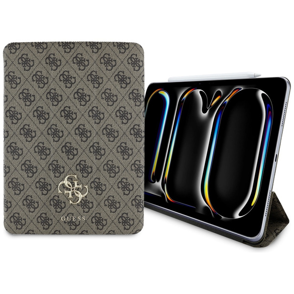 Guess GUFC11PM24PS4SGW iPad Pro 11" 2024 brązowy/brown Magnetic 4G Big Logo