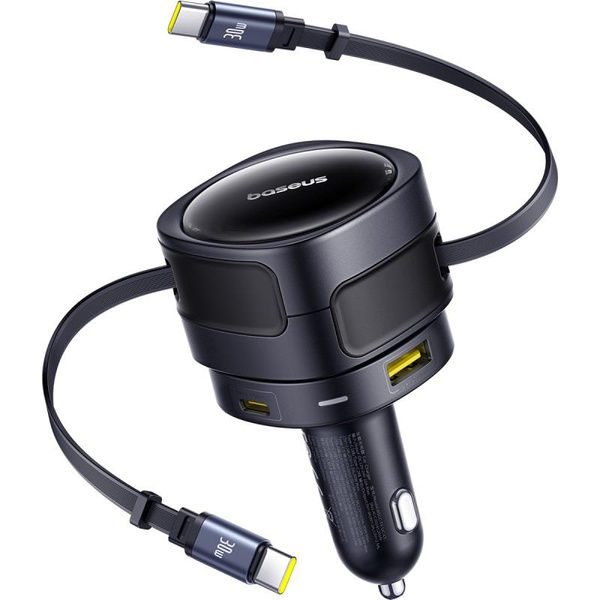 Baseus ładowarka samochodowa PD 2x USB 90W + kabel czarna