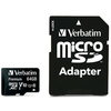 Verbatim Karta microSDXC 64GB V10+ adapter czarny/black 44084