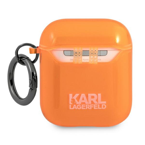 Karl Lagerfeld KLA2UCHFO AirPods 1/2cover pomarańczowy/orange Choupette