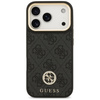 Etui Guess 4G Strass Logo & Big Strap    Metal Buttons MagSafe do iPhone 17 Pro czarny