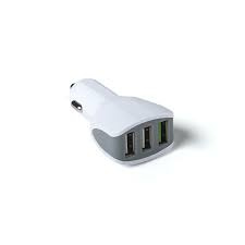 CELLY-TURBO 3 USB 4.4A CAR CHARGER - WHITE