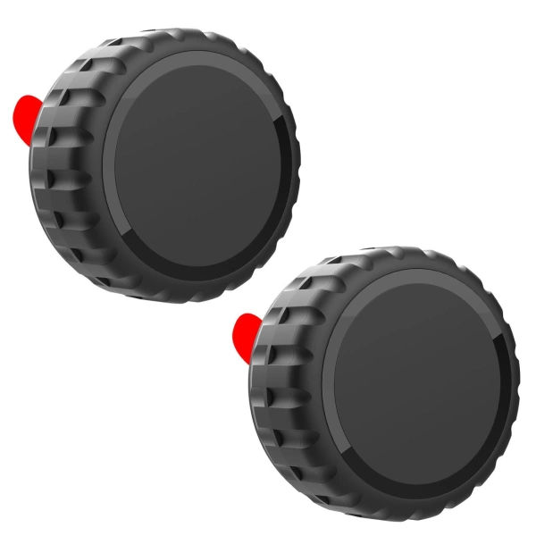 Etui na Apple AirTag zakręcane, wodoodporne, samoprzylepne - czarne - 4 sztuki