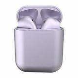 ZESTAW SŁUCHAWKOWY BLUETOOTH TWS INPODS I12 FIOLETOWY METALLIC