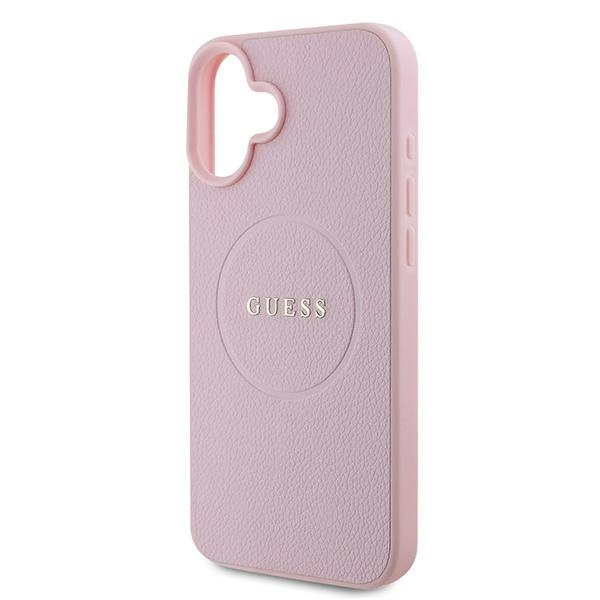 Guess GUHMP16MPGHSMMP iPhone 16 Plus6.7" różowy/pink hardcase Grained Ring MagSafe